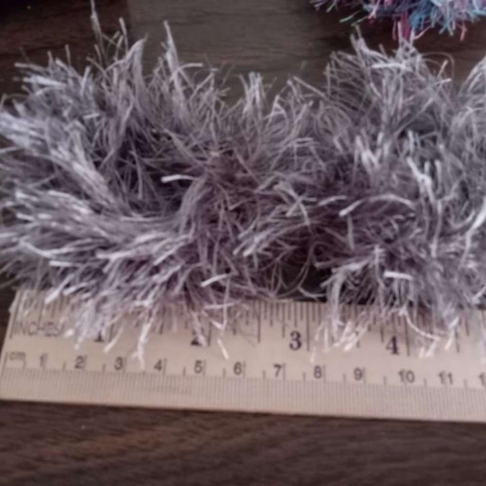Fun fur elastic cuffs gray